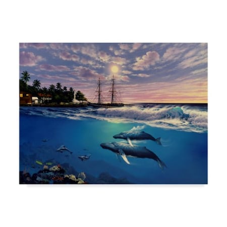 Anthony Casay 'Coastal Scene 2' Canvas Art,14x19